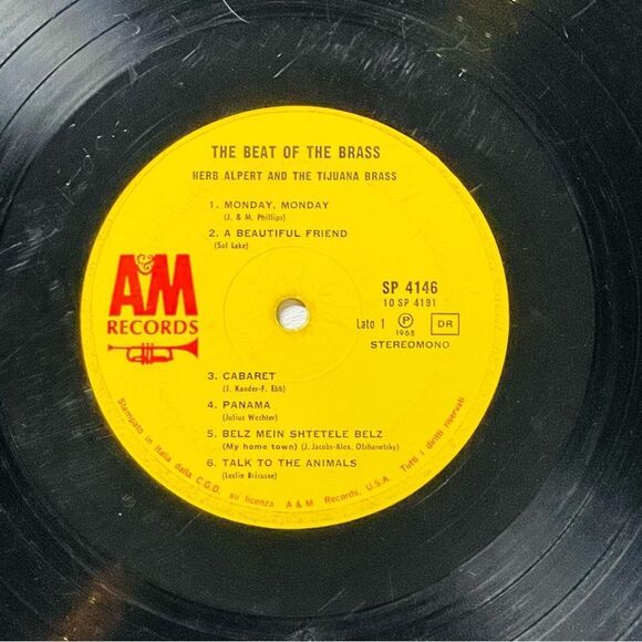 10/$25🦋 Herb Alpert & The Tijuana Brass The Beat of the Brass Vinyl Record - Picture 9 of 11